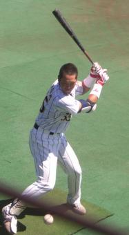 岡田君トスバッティング