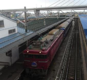 あけぼの青森駅停車中