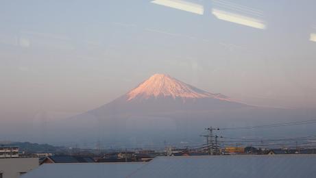 やっと拝めた富士山