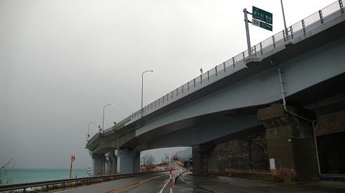 北陸道　親不知IC付近