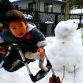 雪だるま、怖い～！