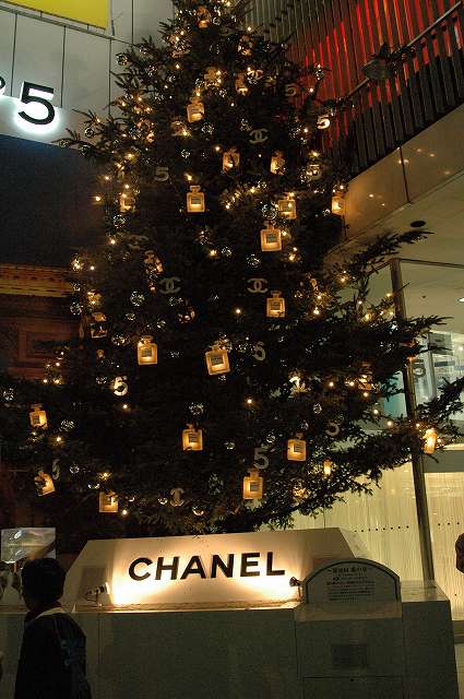 ソニービル前のクリスマスツリーです。