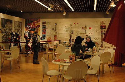 テレビ朝日の一階展示コーナーです。