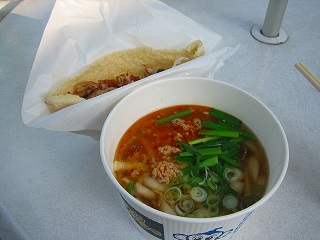 刀削麺＋ドネルケバブサンド