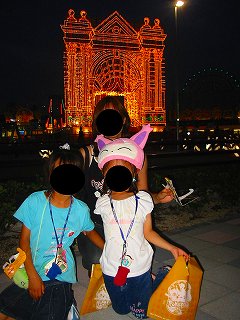 夜景・フラッシュをたくと・・