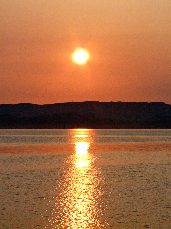 志田浜の夕日です