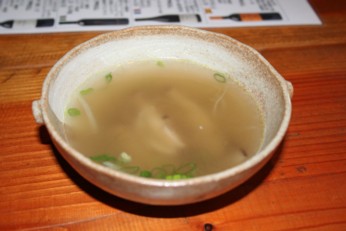 茸のスープ