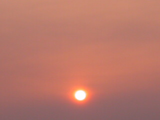 夕日のアップ