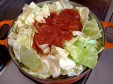 キャベツスープトマト味煮こみ