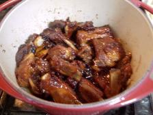 豚スペアリブ黒酢炒め