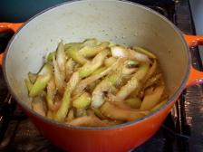 セロリのきんぴら