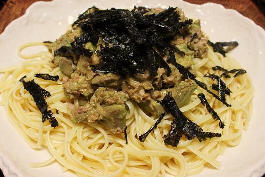 アボガドとツナのスパゲティー.jpg