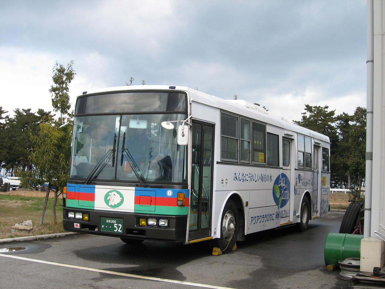 近江鉄道バス　Ｕ－ＵＡ４４０ＬＳＮ　３扉車　アクアクララ