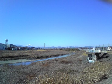 淺川からの富士山
