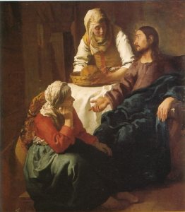 「マリアとマルタの家のキリスト」1655年頃