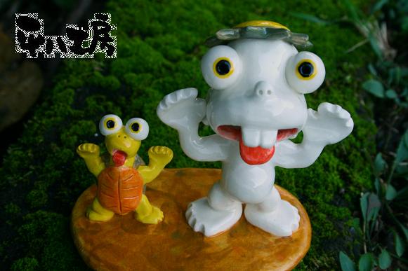 仲良し河童さんと亀さん