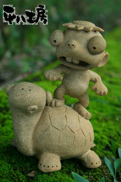 仲良し河童さんと亀さん