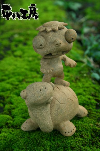 仲良し河童さんと亀さん