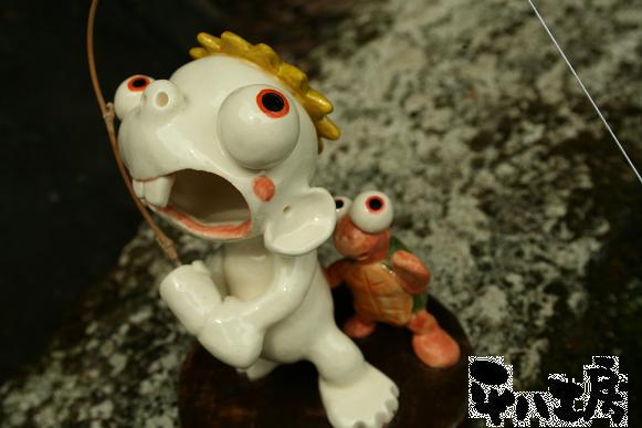 河童さんの魚釣り