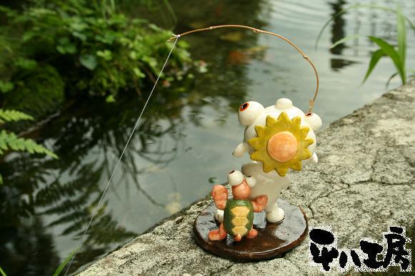 河童さんの魚釣り