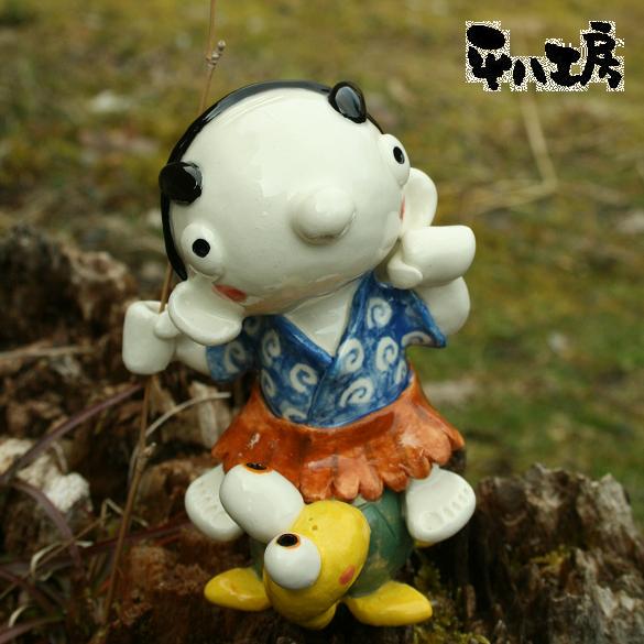 亀に乗った浦島太郎