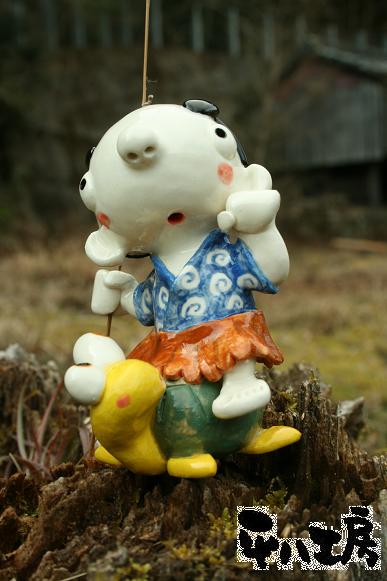 亀に乗った浦島太郎