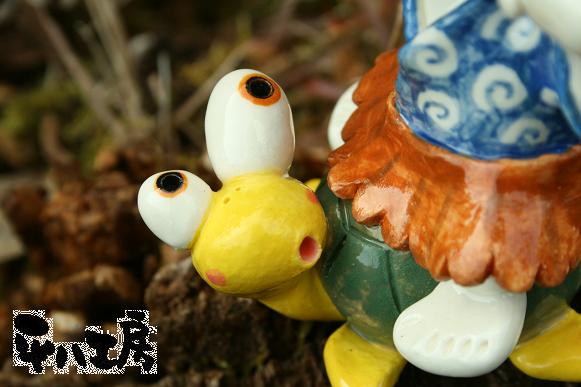 亀に乗った浦島太郎