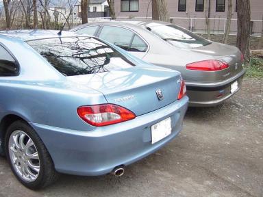 後ろから見た４０６と６０７