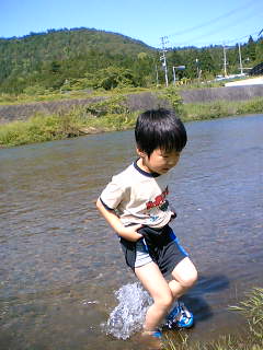 冷たいー