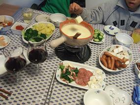 チーズフォンデュ