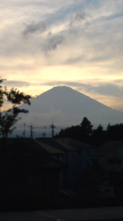 夕方の富士山