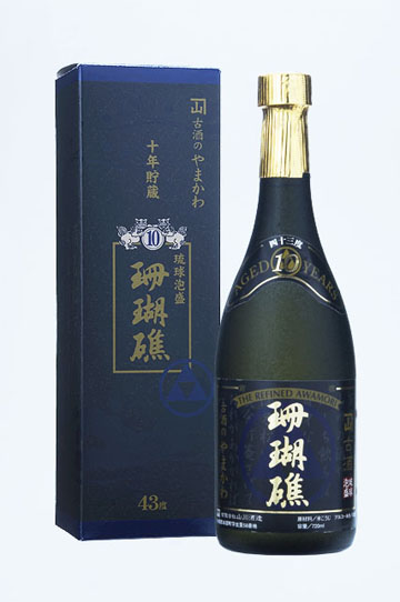 琉球泡盛珊瑚礁１０年古酒４３度７２０ｍｌ