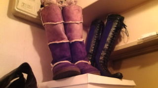 ブーツの置き場所が・・・。