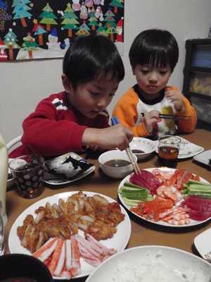 どんどん巻きます