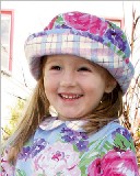 20061130Country Flower Woven Roll Hat