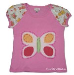 20061130Lulu Girl Butterfly T-Shirt