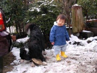 2008年2月9日の残雪にて1