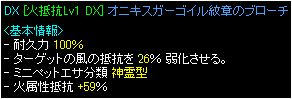 火抵抗59％ブローチ