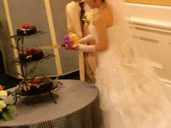 チョコレートケーキでウエディングしました