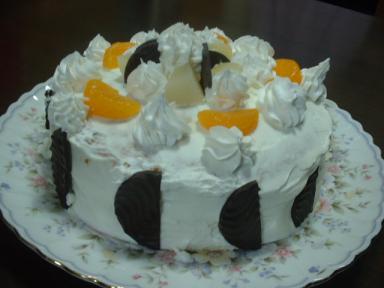 フルーツデコレーションケーキチョコ