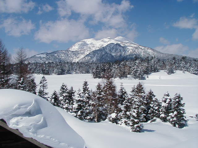 冬の尾瀬、燧ケ岳