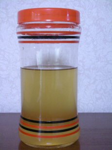 出来上がった梅シロップ