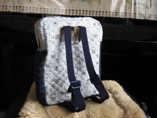 リュックサック前