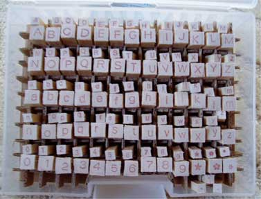 アルファベットスタンプ