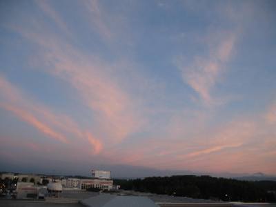 今日の夕焼け