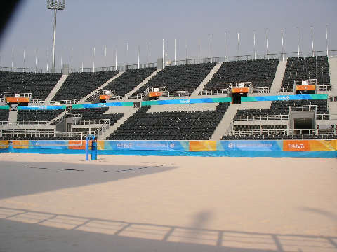 ビーチバレースタジアムの客席＠北京