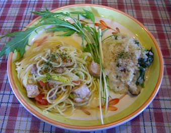 クッチーナ・コバのパスタとリゾット.JPG