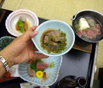 「湯の陣」の宴会料理.JPG