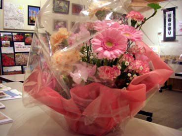 見栄子展示会　いただいたお花２