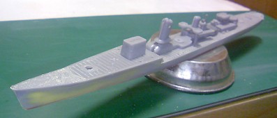 霞舷側左パテ研ぎ